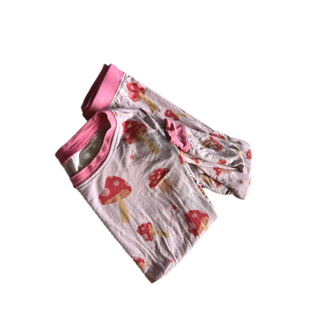 Pink Mushroom Print Pajamas